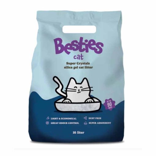 BESTIES Cat Super crystals szilika gél macskaalom 16L