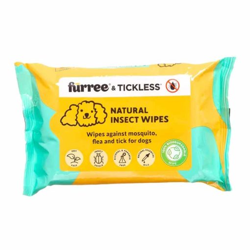 PAWISE Fürree Wipes kullancs és szúnyogriasztó nedves törlőkendő