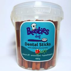   BESTIES DOG Dental Sticks Fogtisztító rudak 480g Hypoallergen