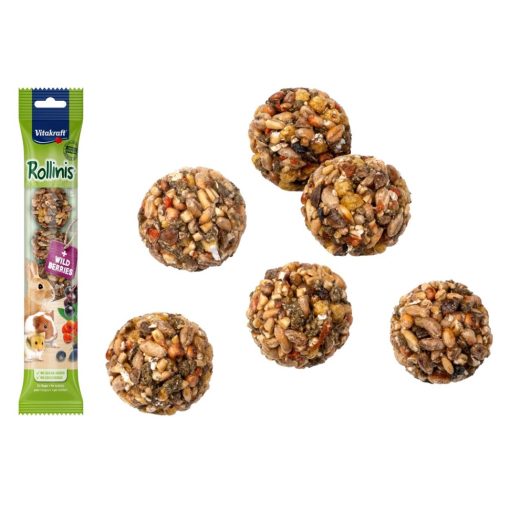VITAKRAFT Rollinis Erdei Gyümölcsös jutalomfalat 40g Rágcsálóknak