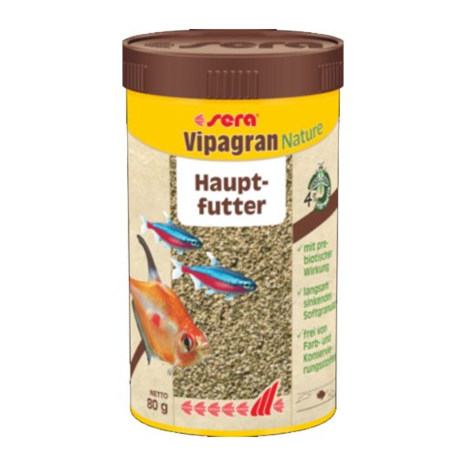 SERA Vipagran Nature 250ml granulált haleledel akváriumi halaknak
