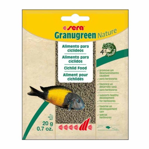 KT SERA Granugreen Nature 20g granulált haleledel növényevő sügéreknek
