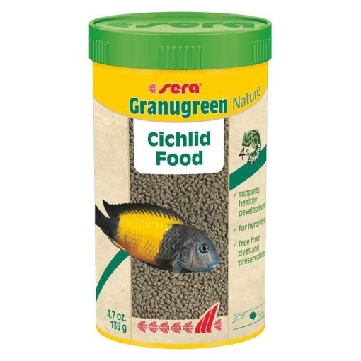 SERA Granugreen Nature 250ml granulált haleledel növényevő sügéreknek