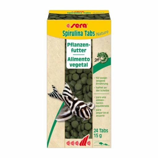 SERA Spirulina Tabs Nature 24db tablettás haleledel