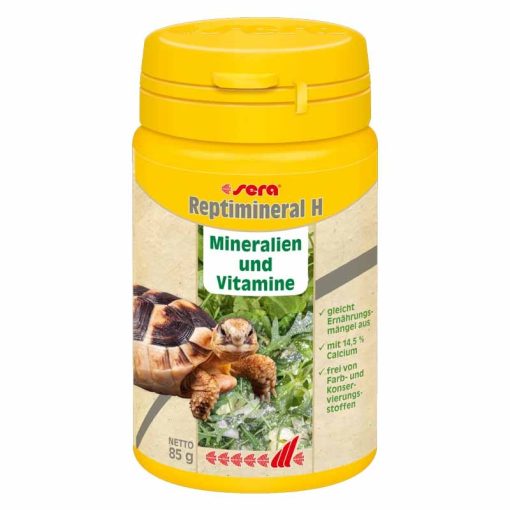 SERA Reptimineral H 100ml  vitamin és ásványianyag porszárazföldi teknősöknek