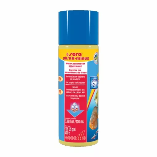 SERA pH/KH Minus 100ml/400L karbonátkeménység/PH csökkentő akváriumokhoz