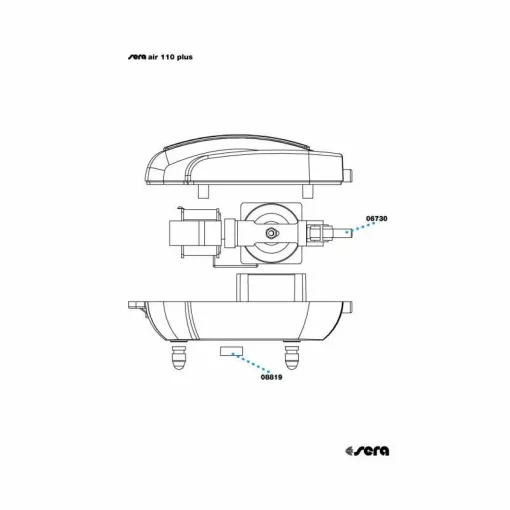 SERA légpumpa ALKATRÉSZ Komplett Javító Készlet AIR110 R