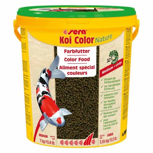 KT SERA Koi Color Nature Large 21L tavi granulátum