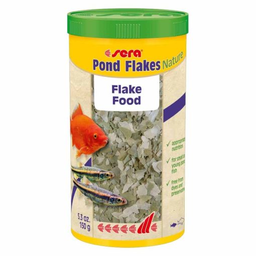 SERA Pond Flakes Nature 1000ml tavi lemezes heleledel