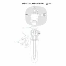 SERA CO2 Flore Aktív Reaktor 500 L-hez