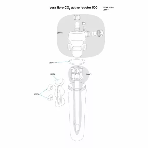 SERA CO2 Flore Aktív Reaktor 500 L-hez