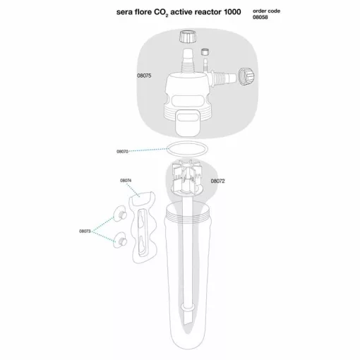 SERA CO2 Flore Aktív Reaktor 1000 L-hez