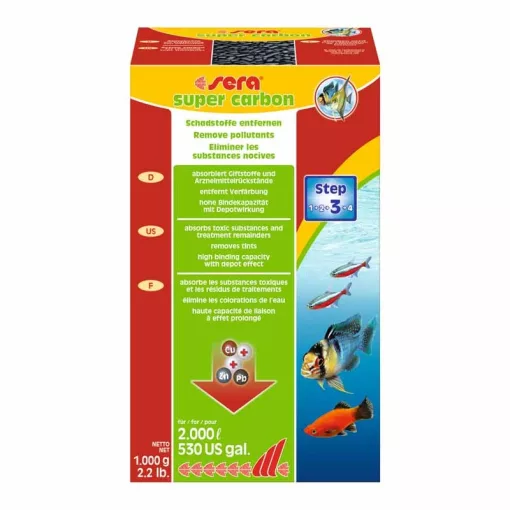 SERA Aktív Szén 1000g szűrőanyag