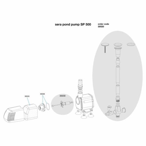 SERA Pond SP500 szökőkút szivattyú