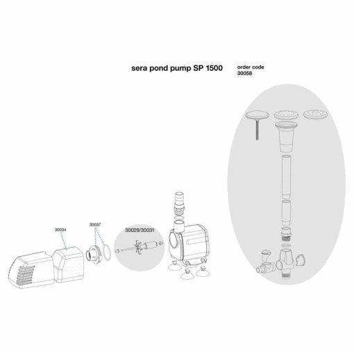 SERA Pond SP1500 szökőkút szivattyú