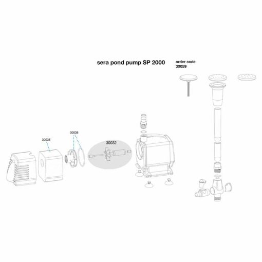 SERA Pond SP2000 szökőkút szivattyú