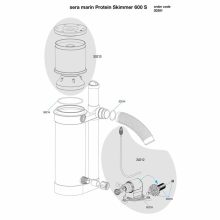 SERA Marin Protein Skimmer 600 S Fehérje lehabozó tengeri akváriumokhoz
