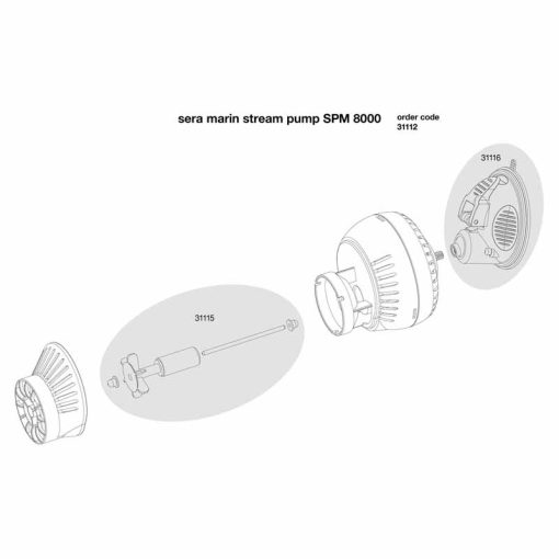 SERA Marin Stream Pump SPM 8000 áramláspumpa tengeri akváriumokhoz
