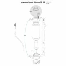 SERA Marin Protein Skimmer PS 130 Fehérje lehabozó  tengeri akváriumokhoz