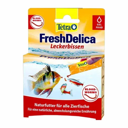 TETRA Fresh Delica Rote Bloodworms 48 g akváriumi zselés haleledel