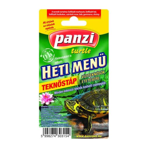 Panzi Heti Menü Teknősöknek
