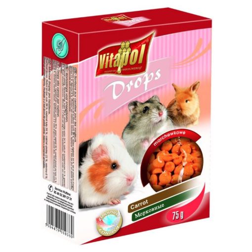 VITAPOL Drops sárgarépa 75g
