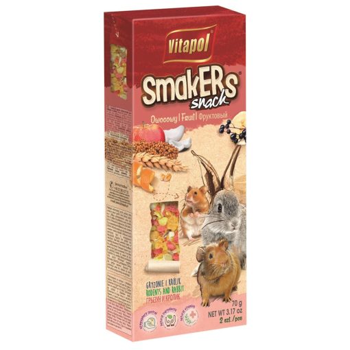 VITAPOL Smakers rúd Rágcsálóknak Gyümölcs 2db 90g