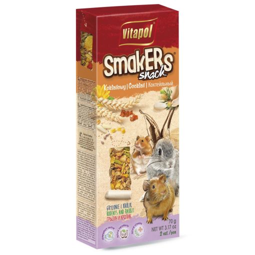 VITAPOL Smakers rúd Rágcsálóknak Erdei gyümőlcs 2db 90g