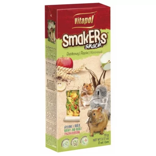 VITAPOL Smakers rúd Rágcsálóknak Almás 2db 90g