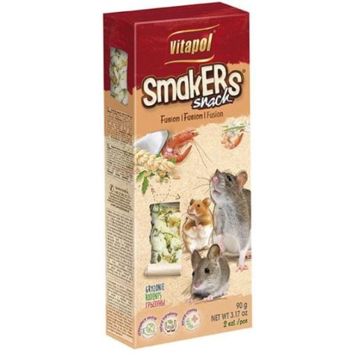 VITAPOL Smakers rúd Rágcsálóknak Rák+Schrim 2db 90g