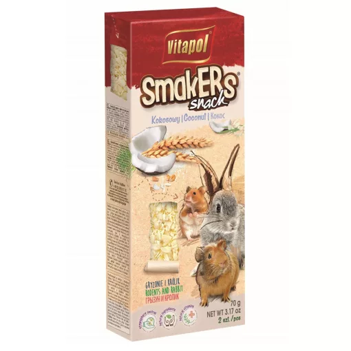 VITAPOL Smakers rúd Rágcsálóknak Kókusz 2db 90g