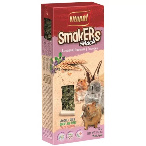 VITAPOL Smakers rúd Rágcsálóknak Lucernás 2db 90g