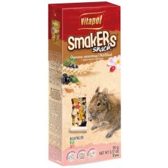  VITAPOL Smakers rúd degunak dió/gyümölcs/rózsa szir. 2db 90g