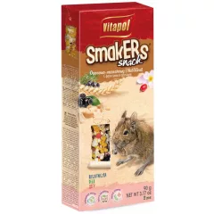   VITAPOL Smakers rúd degunak dió/gyümölcs/rózsa szir. 2db 90g