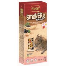 VITAPOL Smakers rúd degunak dió/gyümölcs/rózsa szir. 2db 90g