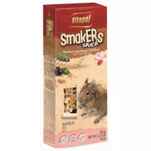VITAPOL Smakers rúd degunak dió/gyümölcs/rózsa szir. 2db 90g