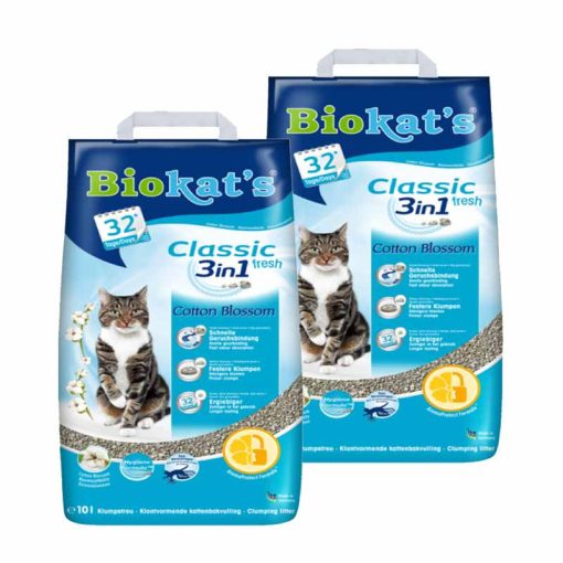 BIOKAT'S macskaalom Classic 3in1 Fresh Cotton 10L
