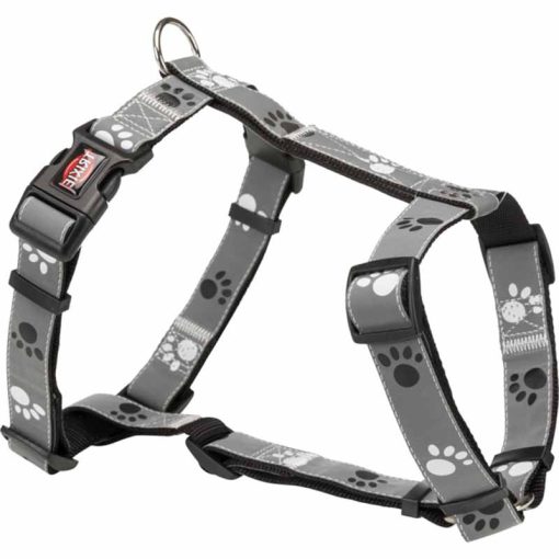 TRIXIE Silver Reflect H hám S-M (40-65cm/20mm) Fényvisszaverős