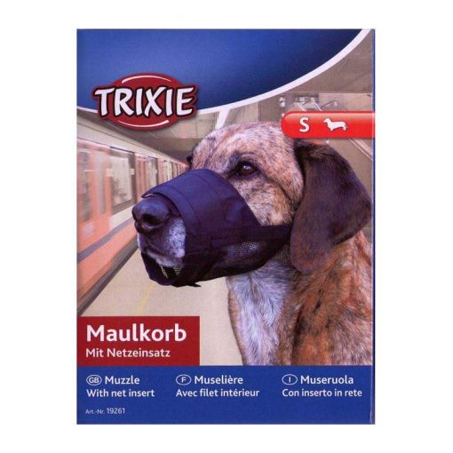 Trixie kutya szájkosár nylon hálós körméret: 14-18cm (S)