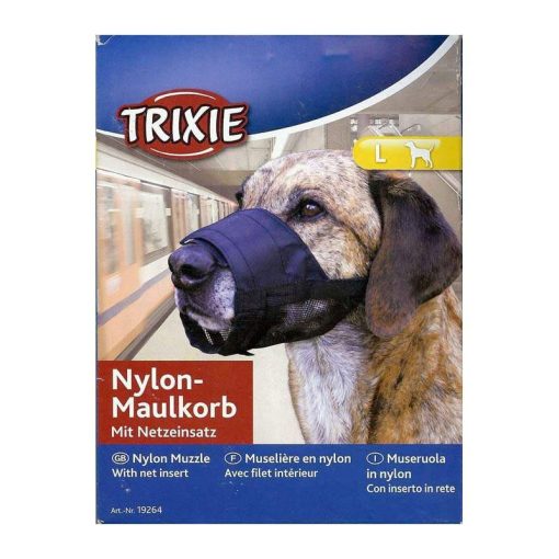 Trixie kutya szájkosár nylon hálós körméret: 23-31cm (M-L)