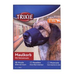 TRIXIE szájkosár nylon hálós körméret: 22-34cm (L-XL)