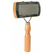 TRIXIE kutya kefe Fa 1 oldalas 10×18cm (Szögletes gombos kefe)