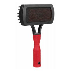   TRIXIE kutya kefe műanyag 2 oldalas 10×17cm (Gombos kefe Szögletes)