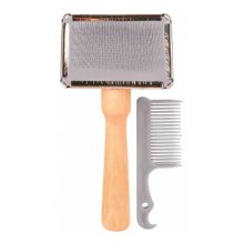 TRIXIE kutya kefe 6×13cm Tükrös kefe (Kicsi)