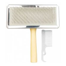 TRIXIE kutya kefe 11×14cm Tükrös kefe (Nagy)