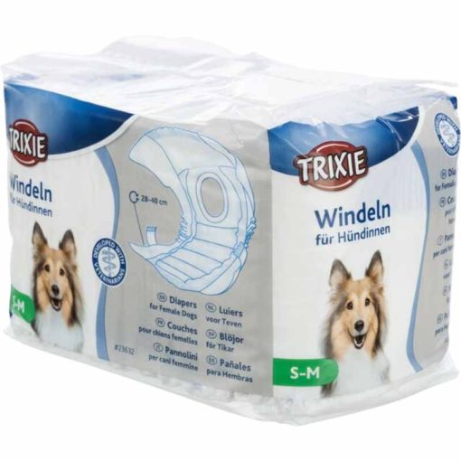 TRIXIE nadrág pelenka SZUKA kutyák részére S-M 28-40 cm 12db/csomag