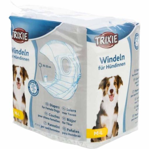 TRIXIE nadrág pelenka SZUKA kutyák részére M-L 36-52 cm 12db/csomag