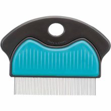 TRIXIE fésű fém Bolha és Tetű gumírozott fogóval 7cm