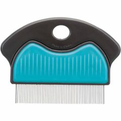TRIXIE fésű fém Bolha és Tetű gumírozott fogóval 7cm