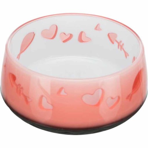 TRIXIE műanyag tál Lovely Cat 0,3L/12cm
